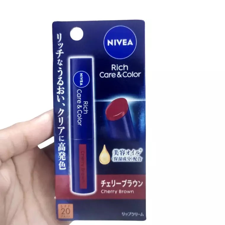 Nivea Rich Care & Color Lip Cream -Cherry Brown (2gm)