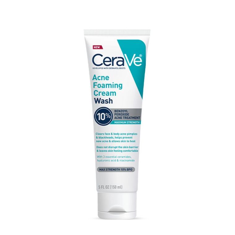 Cerave Acne Foaming Cream Wash with 10% Benzoyl Peroxide (150ml)