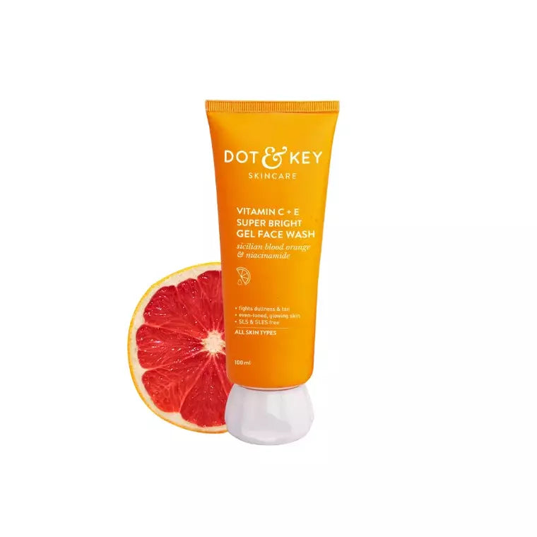 Dot & Key Vitamin C + E Super Bright Gel Face Wash (100ml)