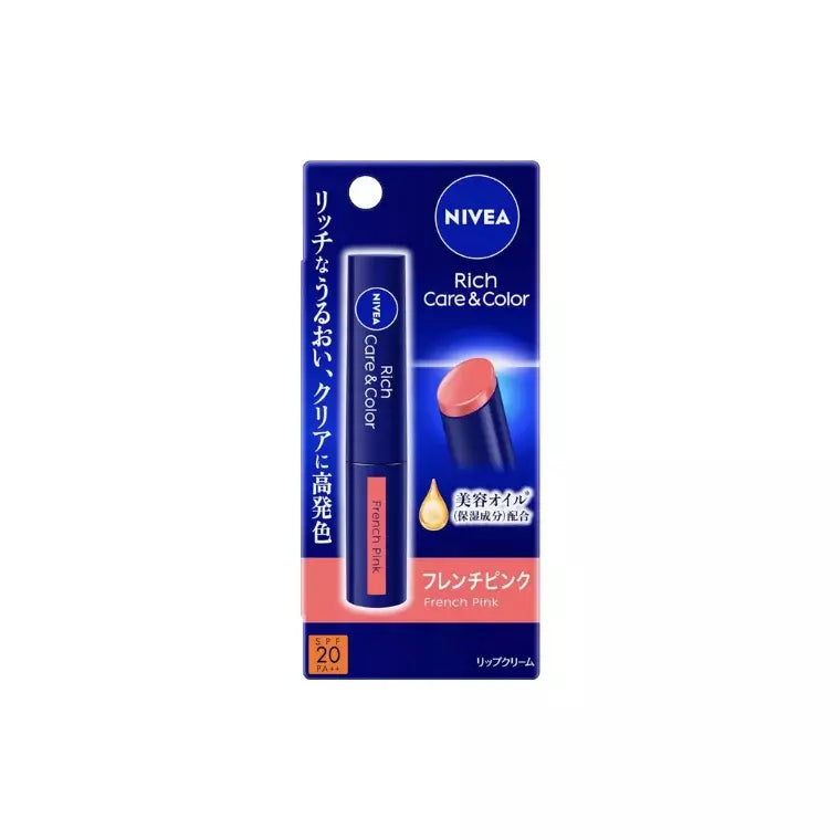 Nivea Rich Care & Color Lip Cream -French Pink (2gm)