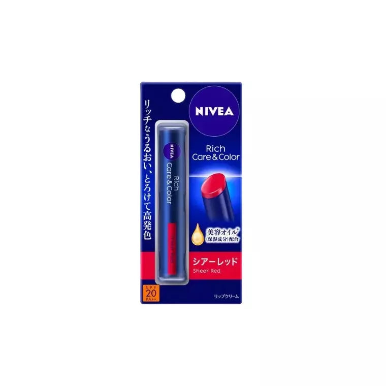 Nivea Rich Care & Color Lip Cream - Sheer Red (2gm)