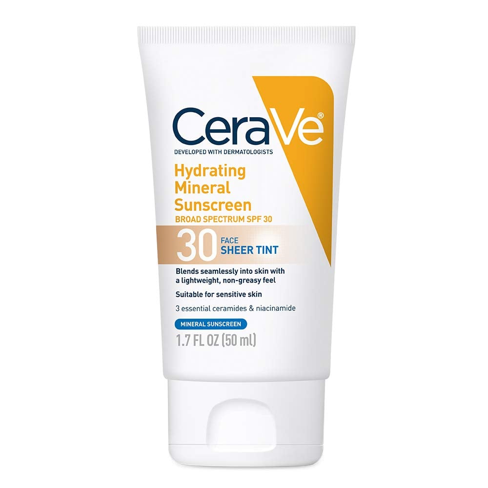 Cerave Hydrating Mineral Sunscreen SPF 30 Face Sheer Tint (50ml)(2024/12)